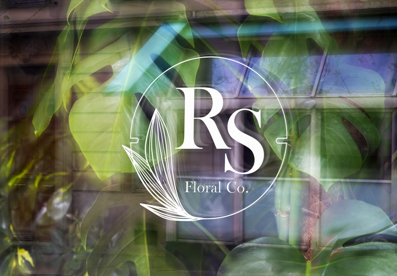 RS-Floral-Co-Window-Logo Design nestiacreative.com